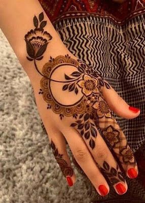 13. Adorable Full Hand Mehndi Design for Party: