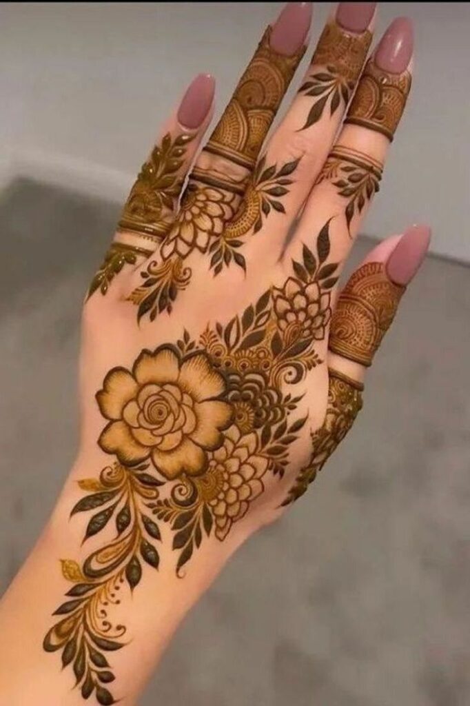 Arabic Full Hand Mehndi Design
