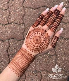 Traditional Full Hand Mehndi Design
